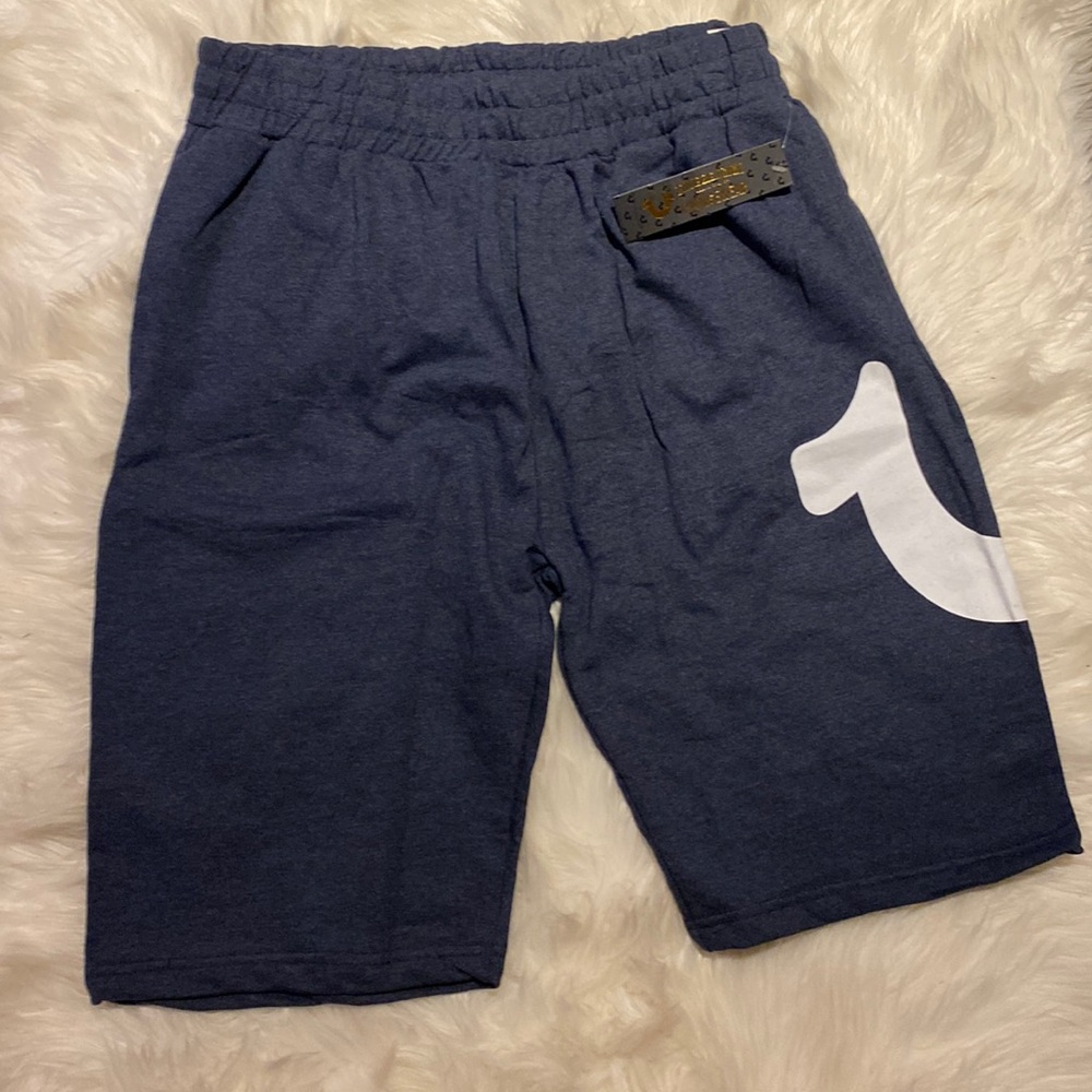 HOST PICK True Religion Brand Jeans Loungewear Jogger Shorts Blue Mens Large NWT